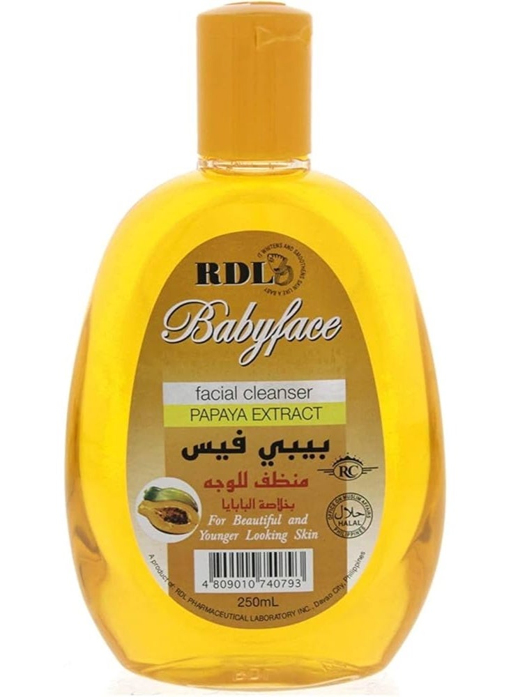 Babyface Papaya Extract Baby Facial Cleanser Yellow 250ML